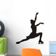 Figure Skater Silhouette Wall Decal
