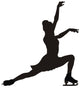Figure Skater Silhouette Wall Decal