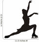 Figure Skater Silhouette Wall Decal