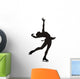 Figure Skater Layback Silhouette Wall Decal