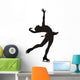 Figure Skater Layback Silhouette Wall Decal