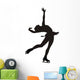 Figure Skater Layback Silhouette Wall Decal