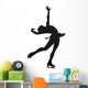 Figure Skater Layback Silhouette Wall Decal