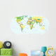 Highly Detailed World Map Wall Decal