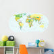 Highly Detailed World Map Wall Decal