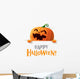 Happy Halloween Pumpkin Wall Decal
