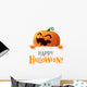 Happy Halloween Pumpkin Wall Decal