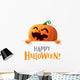 Happy Halloween Pumpkin Wall Decal