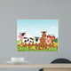 Happy Farm Animal Cartoon Wall Decal