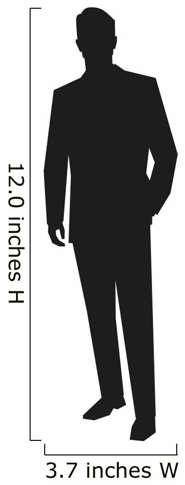 Young Business Man Silhouette Wall Decal