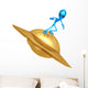Alien Surfing Wall Decal