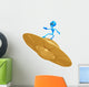 Space Alien Surfing Ugo Wall Decal
