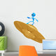 Space Alien Surfing Ugo Wall Decal