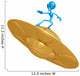 Space Alien Surfing Ugo Wall Decal