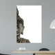 Statue Buddha White Wall Decal