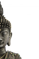 Statue Buddha White Wall Decal