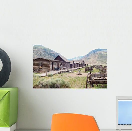 Old Wild West Town Wall Decal