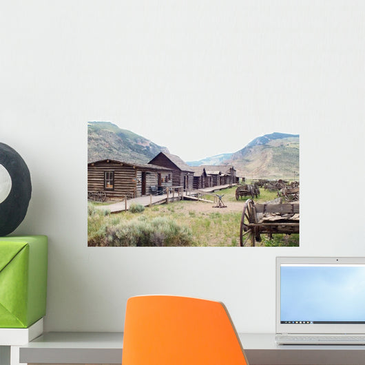 Old Wild West Town Wall Decal