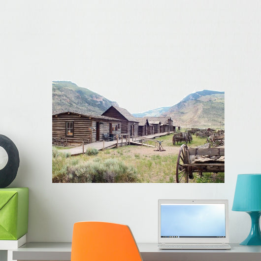 Old Wild West Town Wall Decal