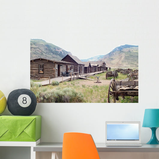 Old Wild West Town Wall Decal