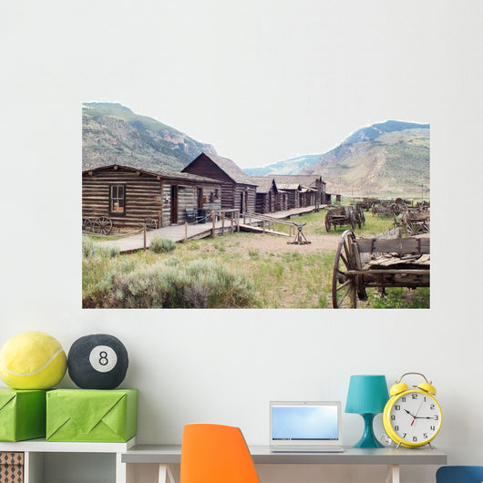Old Wild West Town Wall Decal