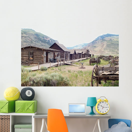 Old Wild West Town Wall Decal