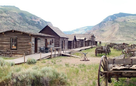 Old Wild West Town Wall Decal