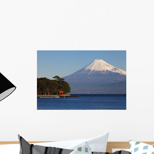 Mountain Fuji and Ocean Wall Decal