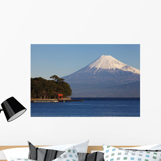Mountain Fuji and Ocean Wall Decal