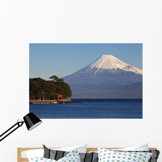 Mountain Fuji and Ocean Wall Decal
