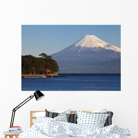 Mountain Fuji and Ocean Wall Decal