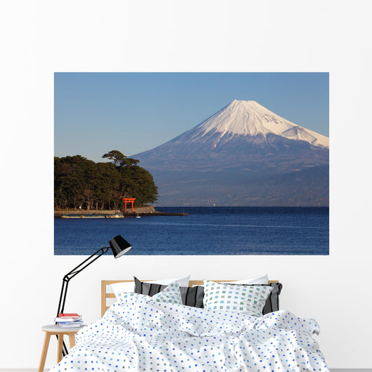 Mountain Fuji and Ocean Wall Decal