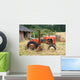 Old Red Tractor Wall Decal
