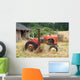 Old Red Tractor Wall Decal