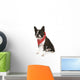 Boston Terrier with Red Wall Decal
