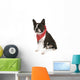 Boston Terrier with Red Wall Decal