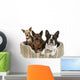 Three Dog Friends Pet Wall Decal