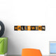 Halloween Vector Letters Wall Decal