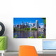 Mississippi River Minneapolis Skyline Wall Decal