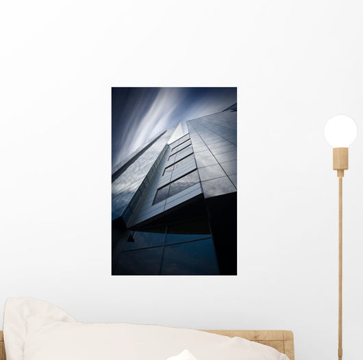 Detail Modern Skyscraper Psychedelic Wall Decal