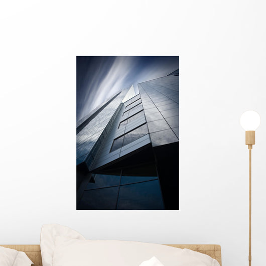 Detail Modern Skyscraper Psychedelic Wall Decal
