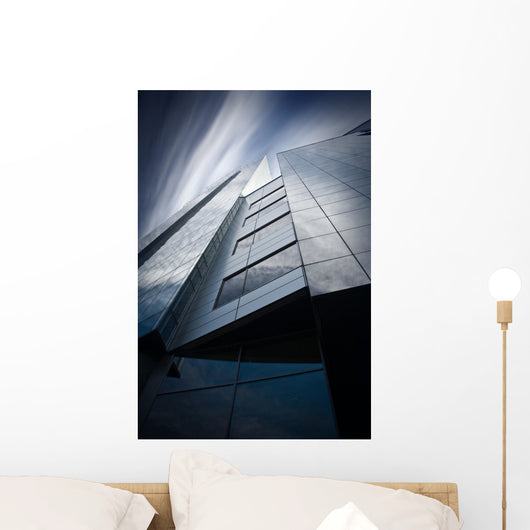 Detail Modern Skyscraper Psychedelic Wall Decal