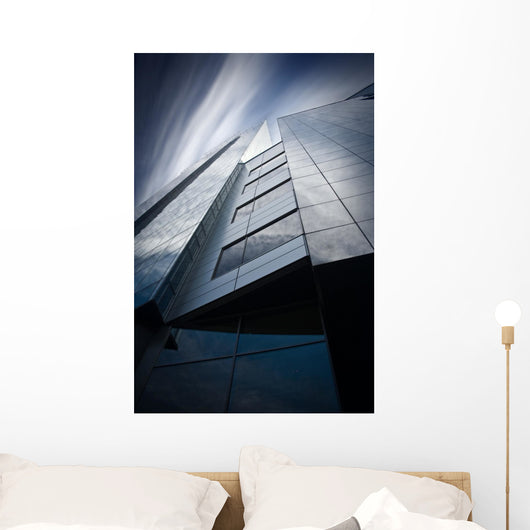 Detail Modern Skyscraper Psychedelic Wall Decal