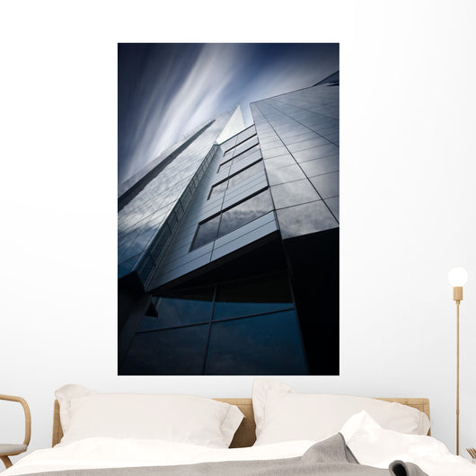Detail Modern Skyscraper Psychedelic Wall Decal