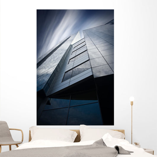 Detail Modern Skyscraper Psychedelic Wall Decal