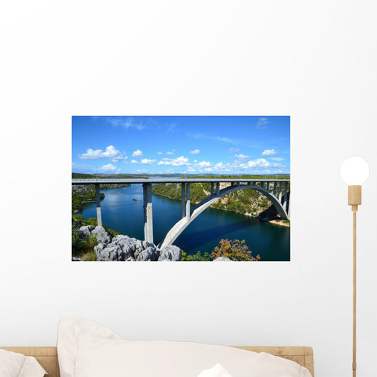 Krka River and Bridge Wall Decal