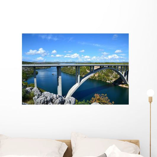 Krka River and Bridge Wall Decal