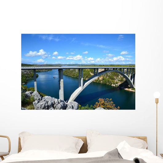 Krka River and Bridge Wall Decal