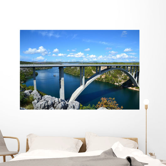 Krka River and Bridge Wall Decal