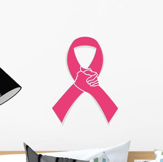 Pink Ribbon Breast Cancer Wall Decal